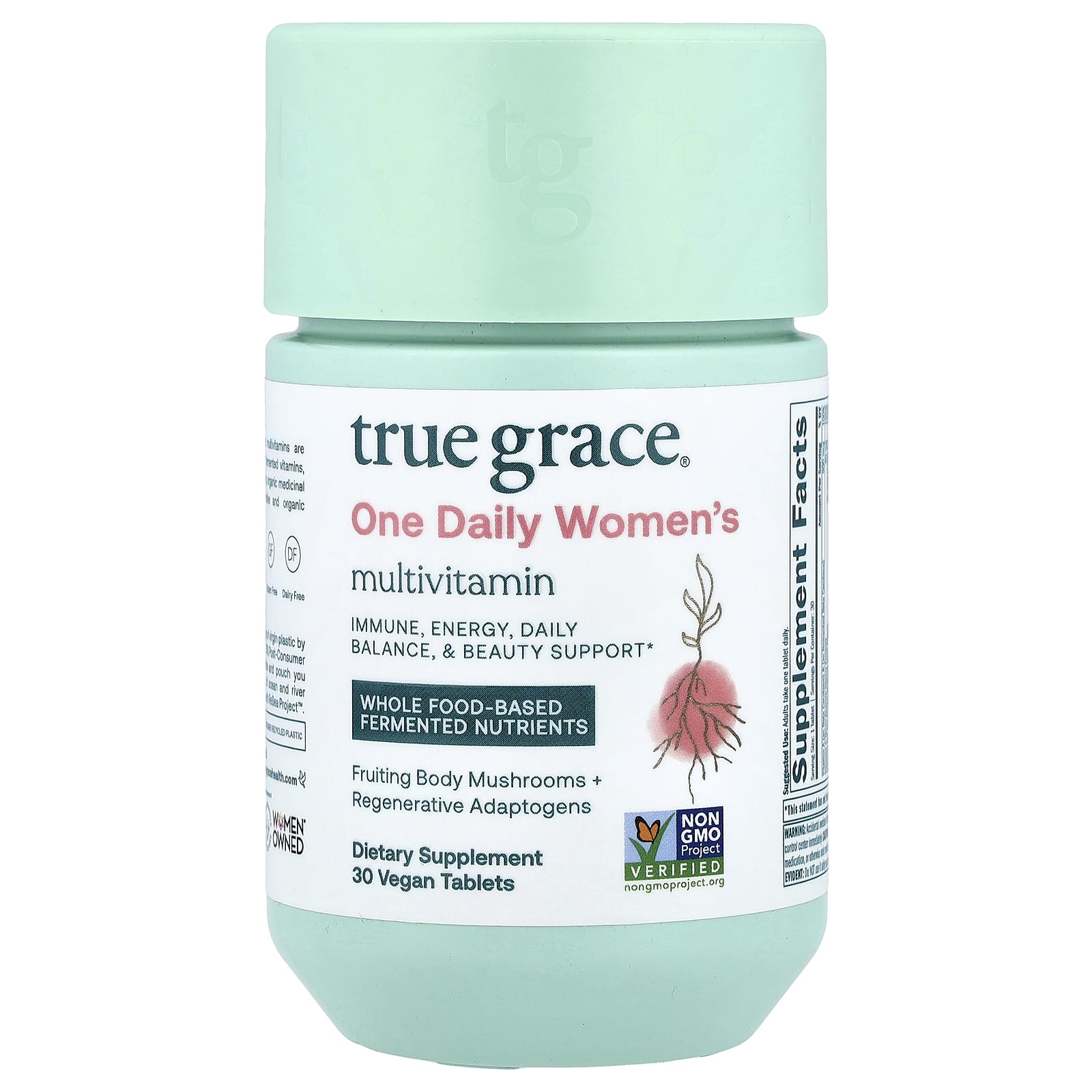 

True Grace, One Daily Women s Multivitamin, Vegan, 30 Tablets