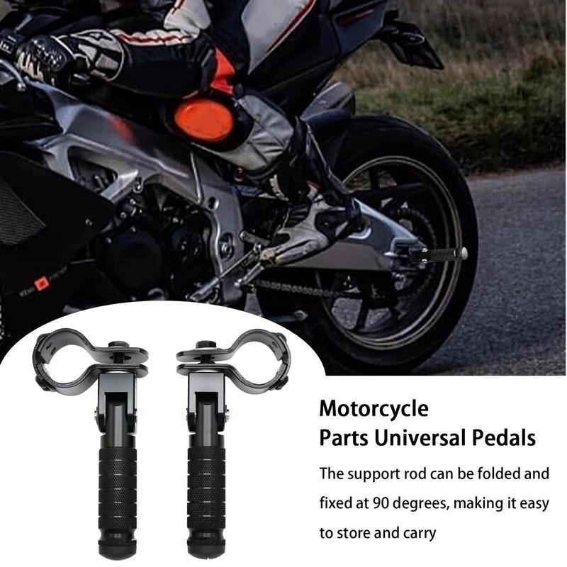Passenger Foot Pegs Universal Metal Rear Foot Peg Pedal Folding Passenger Foot Step Pegs For Bicycles Kart Motorbikes