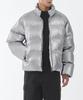 Daily Puffer Metallic Short Padded Jacket [Silver]