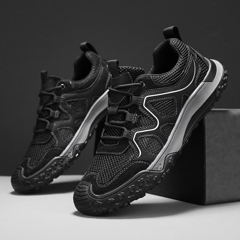 Breathable Men Casual Shoes Lightweight Outdoor Male Walking Shoes Anti-slip Men's Sneakers Hollow Out Treking Footwear Trainers