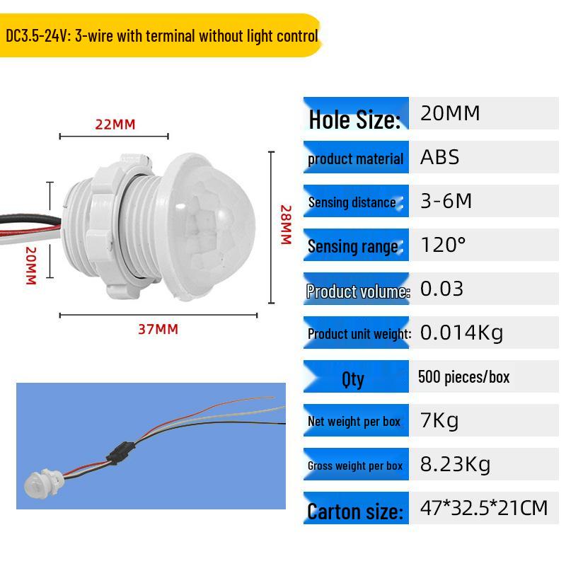 Smart Infrared Motion Sensor Light Controller with Delay