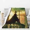 Custom Wickeds Musical Movie Blanket 3D Print Soft Flannel Fleece Warm Throw Blankets for Car Bed Couch Quilt