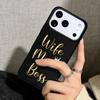 Capa Case for iPhone 17 Air 16 Pro Max 15 Plus 11 13 Mini 14 12 Back Phone Cover Wife Mom Boss Quotes