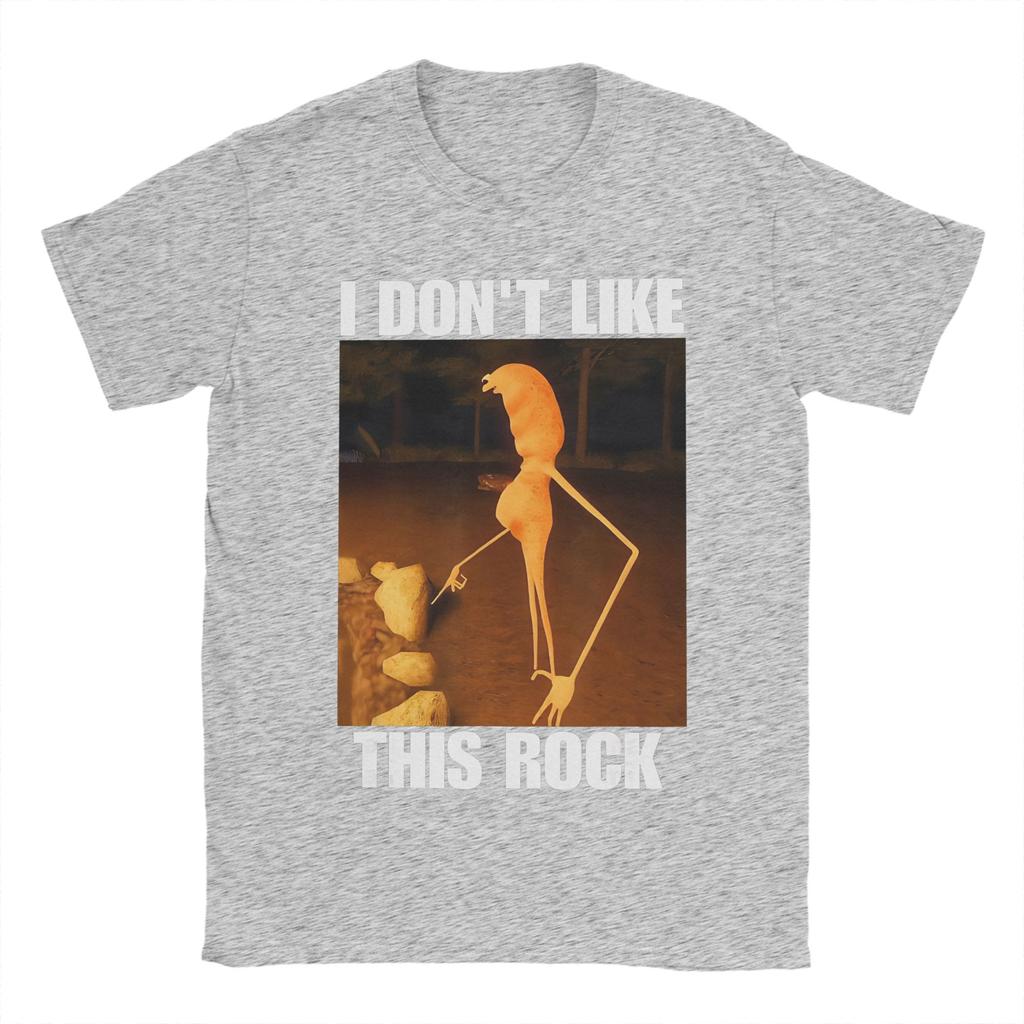 Hommes Femmes Imprimé Graphique Marcus Le Ver Je N'aime Pas Cette Roche T-shirt Coton T-shirts Vêtements