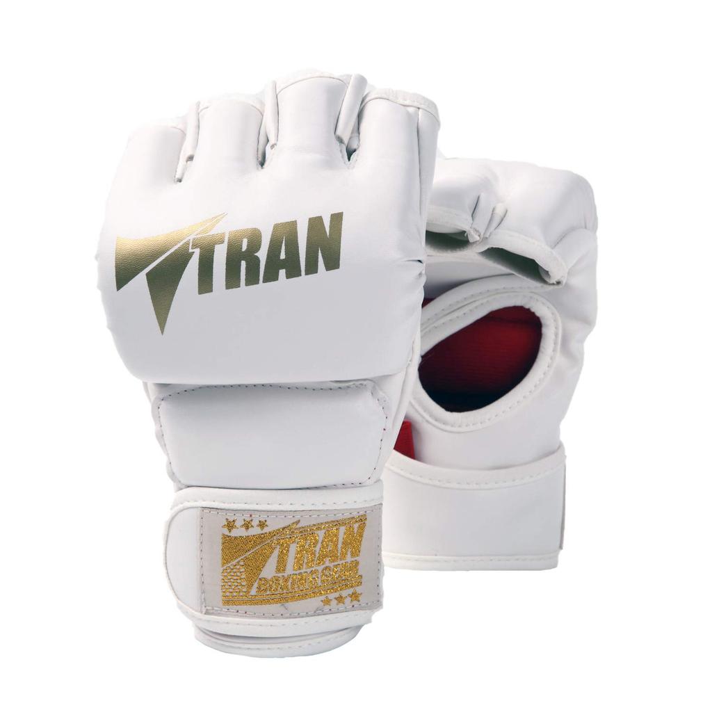Open Finger Gloves M Size by former World Ranker of Mixed Martial Arts TRAN Punching Mixed Martial Boxing Kick Martial Stress Muay Training Lack of