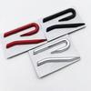 BSN1 Emblems 3D Metal R Logo Emblem Car Front Grill Badge Rear Trunk Sticker For Volkswagen VW R Rline Polo Passat MK8 Tiguan CC Golf