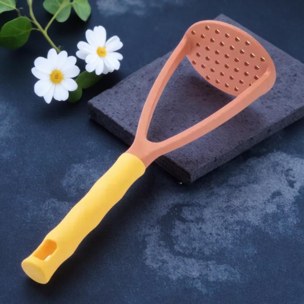 Manual Masher Potato Tool Bell Shaped Sweet Potato Pumpkin Puree Kitchen Utensil Durable Smooth Pureeing Device