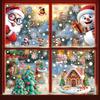 Christmas Window Stickers Set, Static Cling Glass Décor for Home