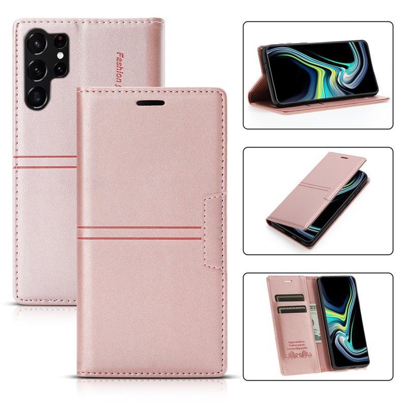 Suitable for Samsung S25Ultra phone case, flip cover A17, skin-feel dreamy magnetic suction S24FE card slot protective case