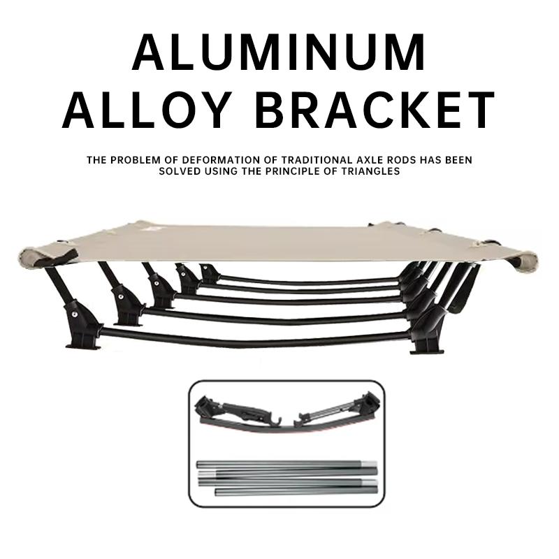 Super Light Folding Bed Portable Camping Crib Can Hold 150KG Suitable for Outdoor Base Camp, Hiking, Lightweight Backpack