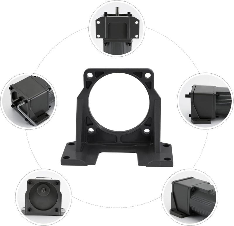 Industrial Motor Mounting Bracket 180W-250W Applications AntiShock Aluminum Construction Space Saving Installation