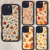 Autumn Leaves Pumpkin Soft TPU Phone Case For Iphone 17 Air 16 15 14 13 12 11 Pro Max Plus Cover