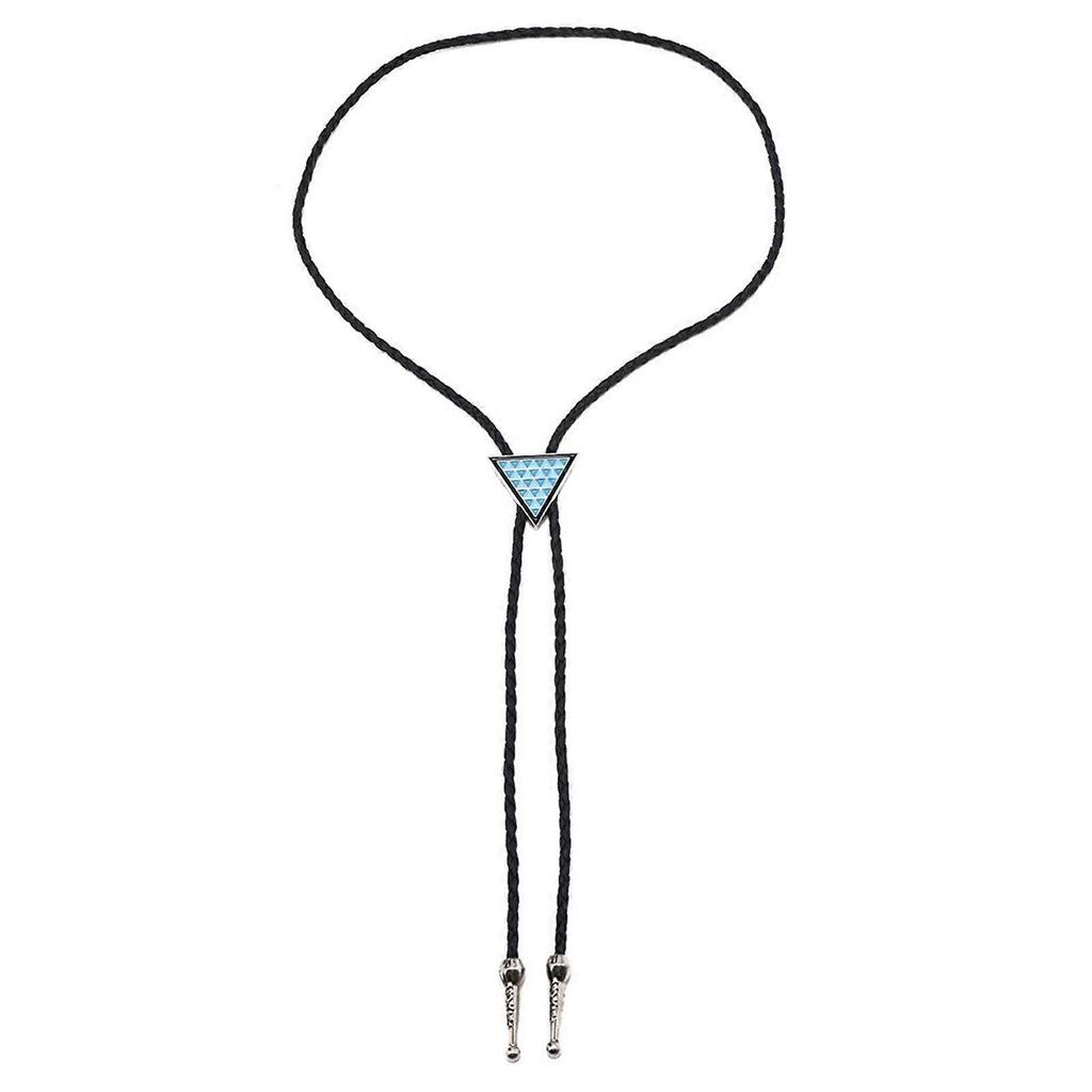 Blingbling Bolo Tie Triangular Lariat Neckchain Cool Jewelry for Girls Winter Outfit Clavicle Chain Necklace Girls