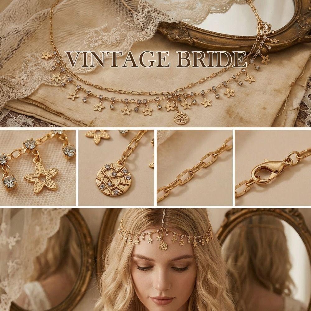 Fairy Bohemian Forehead Headpiece Korean Style Forehead Ornament Hair Jewelry