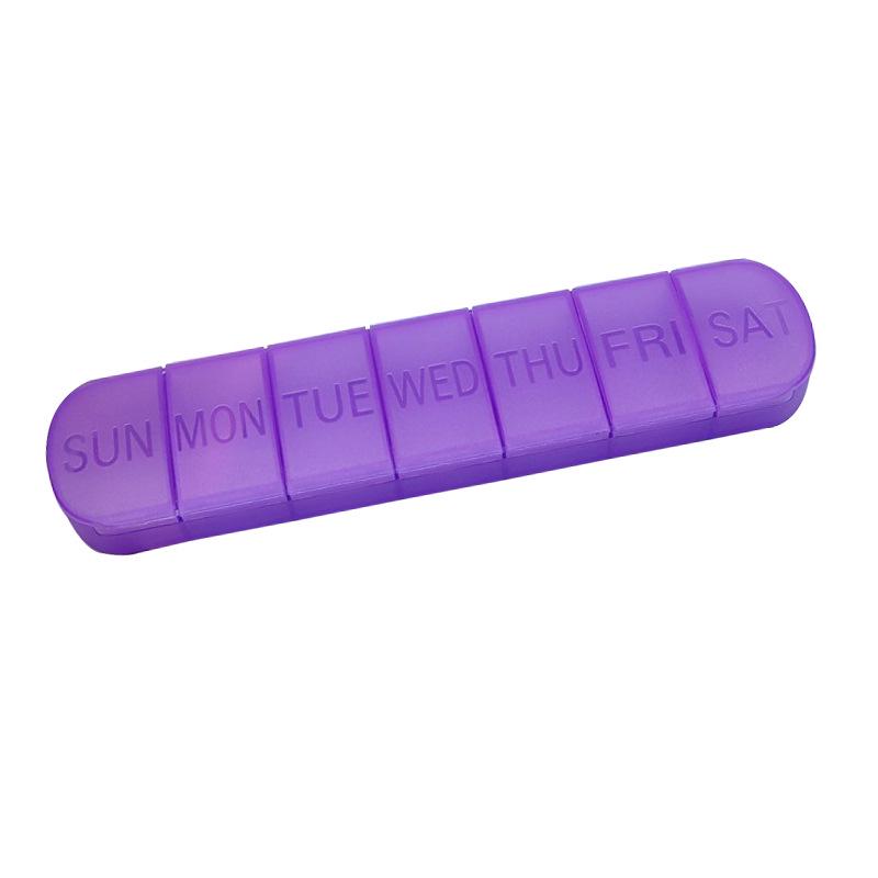 7-Day Mini PP Material Medicine Storage Box - Portable and Household Use