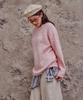 SWEET SOUP Loose Fit Lettering Point Knit (Wbblkf2)