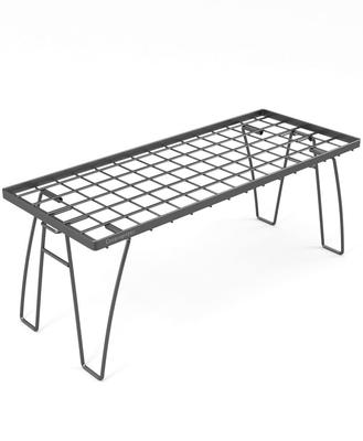 CAMPING MOON Camping Rack, 24cm Wide, Stackable Mesh Rack for Campfire Tables and Outdoor Camping, Model T-229