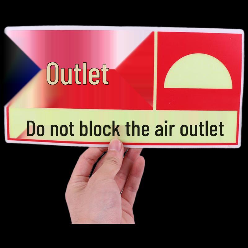 Brangdy Luminous Fire Safety Air Vent Signs (10 Pack)
