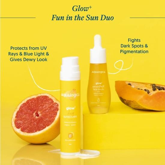 Aqualogica Fun In The Sun Duo All Skin Type 50 SPF Sunscreen (50G) Face Serum (30Ml)