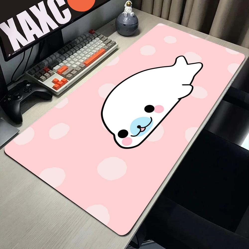 Cute Mamegoma Large Gaming Mouse Pad Computer Mousepad PC Gamer Laptop Mouse Mat Office Mausepad Silicone Keyboard Mat Desk Pad
