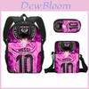Modern Miami Messi Backpack Set With Breathable Polyester And Lightweight Design For School Use