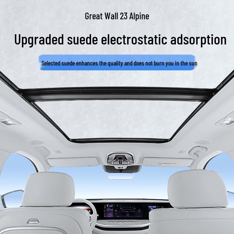Electrostatic Sunshade for Great Wall 23: Heat Insulation, Sun Protection, Privacy, Camping, Opaque.