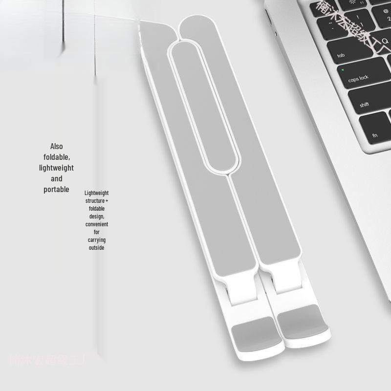 Laptop Stand with Cooling, Foldable Desktop Riser, Tablet Holder, Portable Adjustable Base