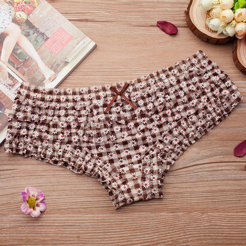 Culottes basses en dentelle résille élégantes: Lingerie pour femmes confortable, imprimée et transparente