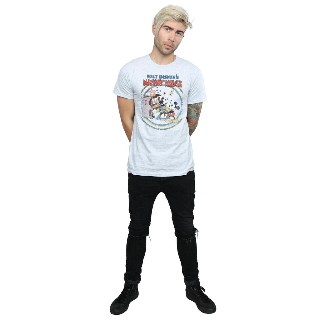 Disney Mens Mickey Mouse Piano T-Shirt
