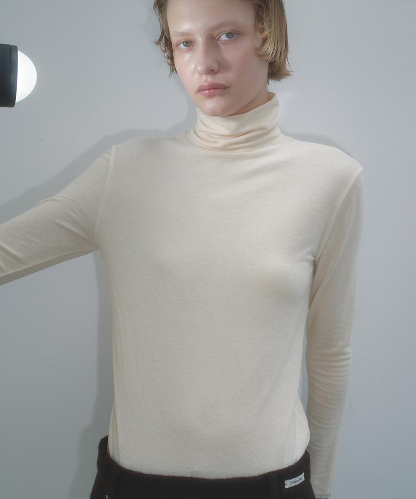 Obeodyupeulleeo Wool Pola T-Shirts_Butter