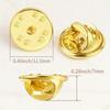 40/80/120pcs Yellow and White Brooch Base DIY Brooch Clip Jewelry Buckle DIY Necklace Bracelet Anklet Phone Chain