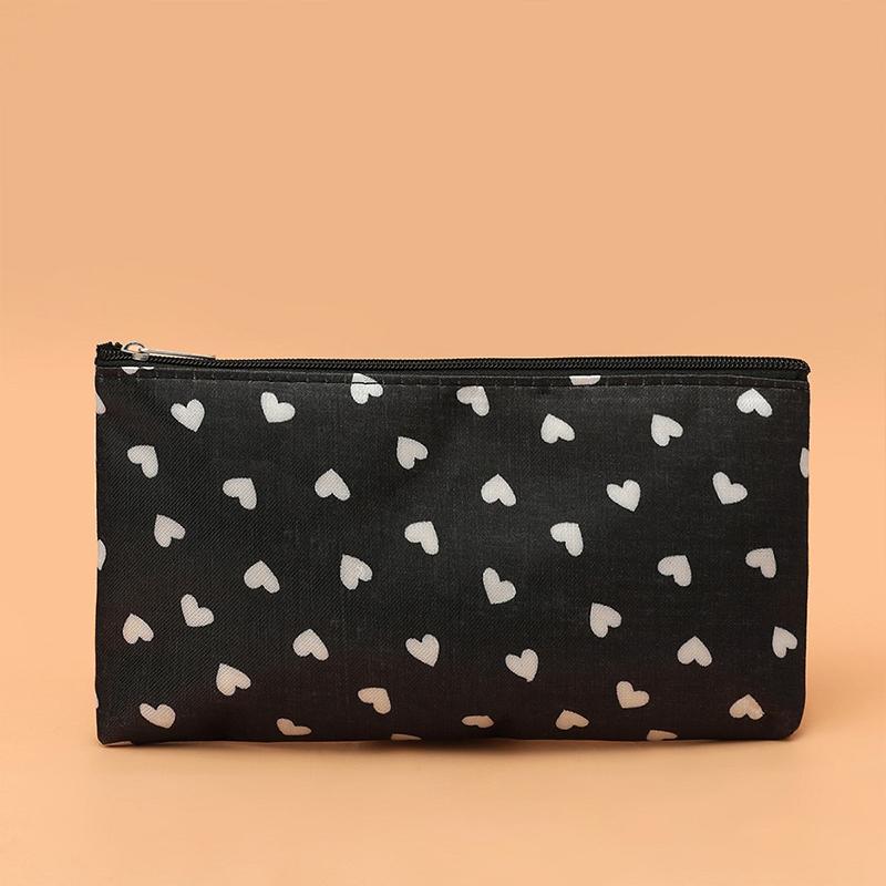 Cute Cosmetic Bag Toiletry Storage Bag Women'S Handbag Clutch Heart-Shaped Cosmetic Bag Travel Size