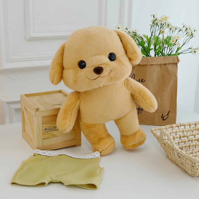 Semper family poodle baby doll dog dog doll cute plush toy puppy family birthday gift