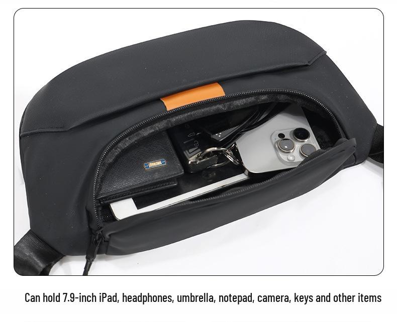 Trendy Men's Minimalist Crossbody Backpack: Lightweight, Stylish, and Functional for Outdoor Use