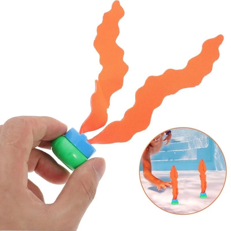 Swim Skill Trainer 3Pcs Kids Pool Toys Underwater Plant Diving Set Ocean Theme Water Confidence Builder Bath Time Learning Toy