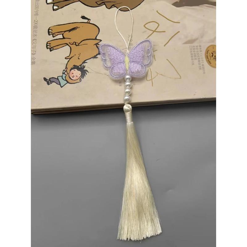 Chińskie klasyczne frędzle delikatny styl etniczny kwiat metalowa rama wisiorki DIY ozdoby rękodzielnicze breloczek dekoracja