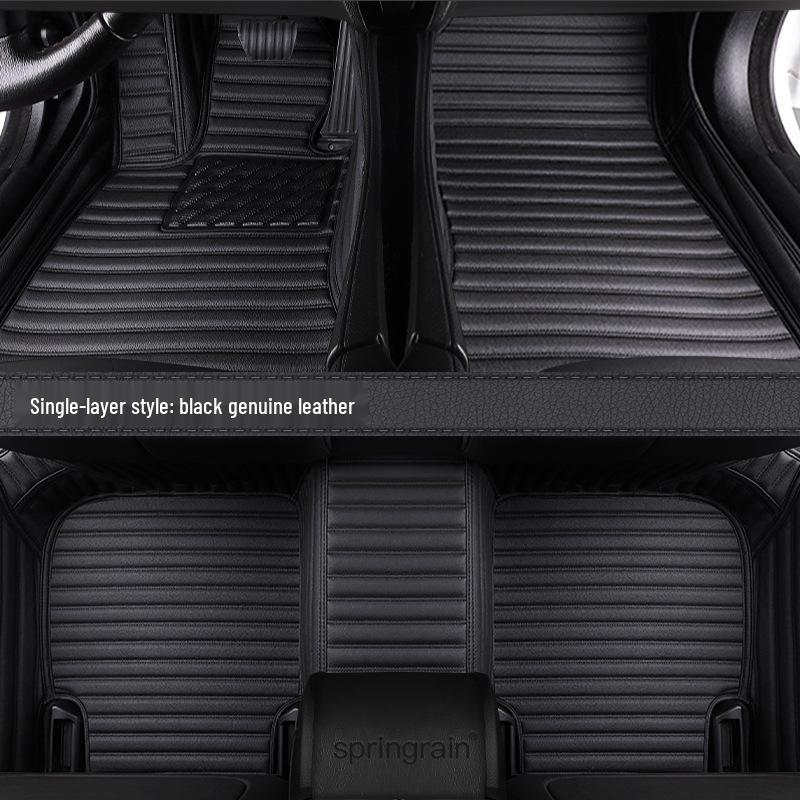 Mercedes-Benz Genuine Leather Full Surround Floor Mats for E-Class, C-Class, S-Class, G-Class, EQC, EQE, GLS, GLE 450 AMG.