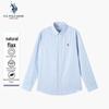 Chemise Casual à Manches Longues en Mélange de Lin pour Homme