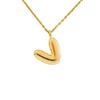 European and American popular glossy English letter necklace autumn and winter niche versatile high-end sense does not fade titanium steel necklace