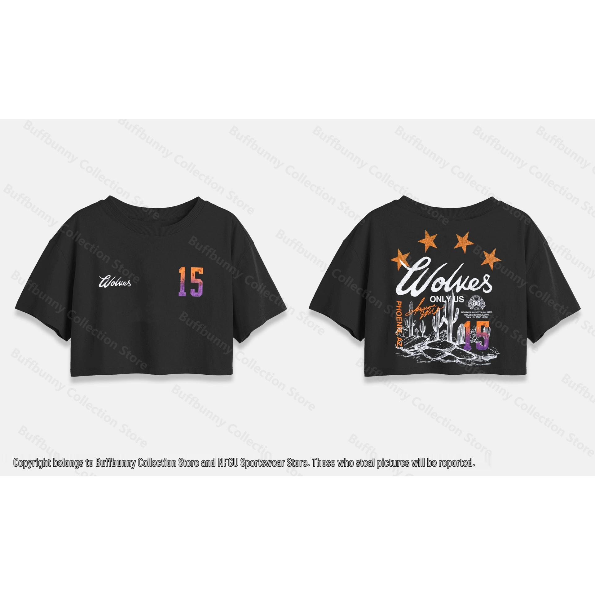 

Женская хлопковая футболка для йоги и бега Darcsport с дизайном волка S (for 85-100 lbs)