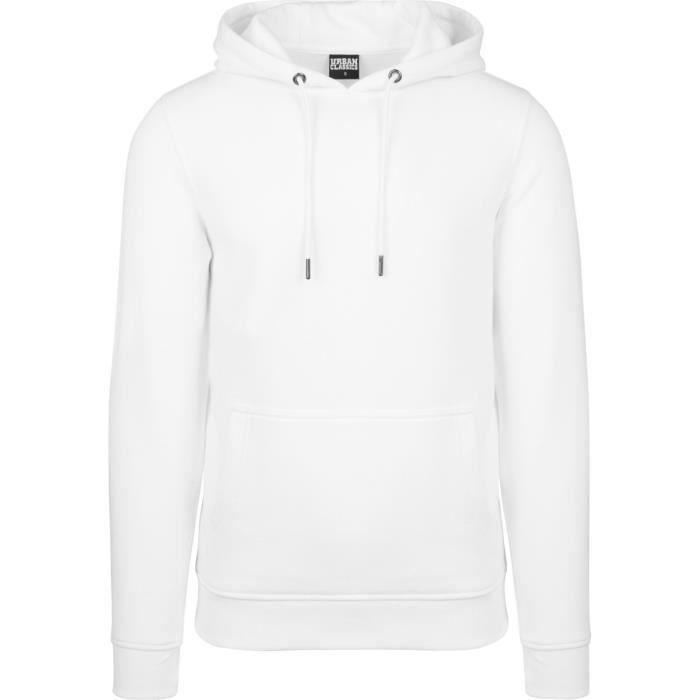 Urban Classics - Basic Sweat Hoody blanc