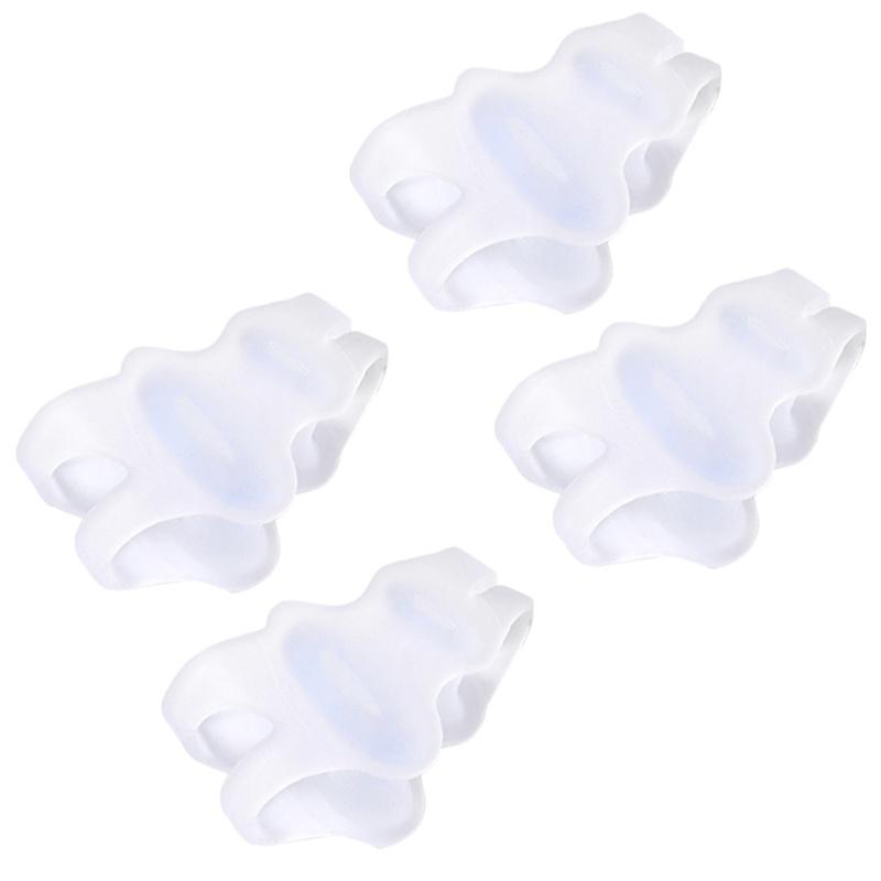 Silicone Three-Hole Toe Corrector Hallux Valgus Buffer Toe Separator Men Women Orthotic Toe Insoles Foot Care Protectors