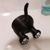 1Pc 3D Printed Charming Black Cat Toothbrush Stand Adorable Kitty Bathroom Storage Cute Bath Decoration For Women