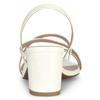 Allegra K Strap Slingback Sandals, Chunky Heel, Women's, White, Size 26.0cm