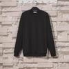 Men's Long-Sleeve Round Neck Solid T-Shirt, Casual Loose Fit, Hong Kong & Korean Style