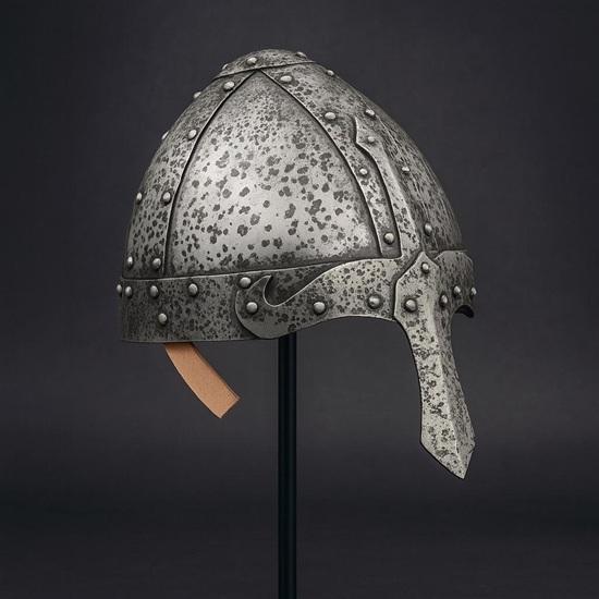 Hełm Wikinga Normański Ręcznie Robiony Replika Średniowiecznej Zbroi dla LARP, Cosplay, Jarmarku Renesansowego Kolekcjonerów Hełm Wojownika Nordyckiego
