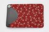 Inden Indenya Yushichi Uehara Indenya Genuine Leather Pass Holder Commuter Holder Model Number 2525 Red Ground X White Lacquer Dragonfly Pattern