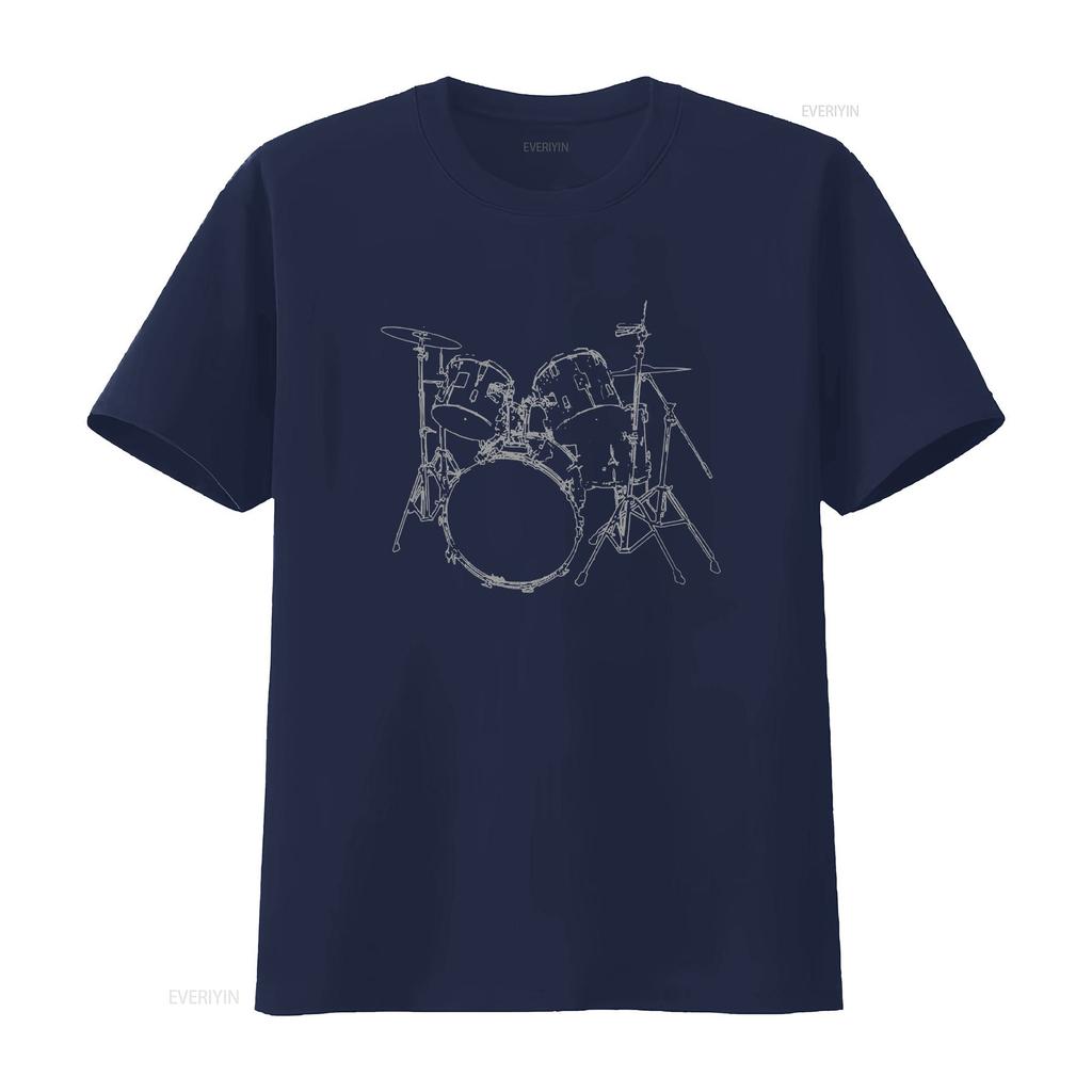 Drummer Drum Black Unisex T Shirt Women Kids Top Tank vintage Washed fashion Unisex Stretched Versatile Breathable homme Stylish