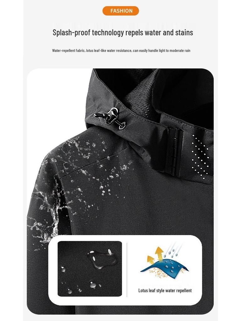 Men's and Women's Waterproof Climbing Jacket - Spring/Autumn Outdoor Wear