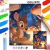 Bambi Forest Mushrooms Digital Oil Painting Art Kit Hand Painted Home Decor